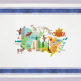 MAKE Original - Canada Map Carolyn Gavin - Tea Towel