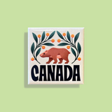 MAKE Original Magnet - Julie Solvstrom - Canada Bear