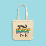 Sounds Gay Make Original Natural Tote Bag