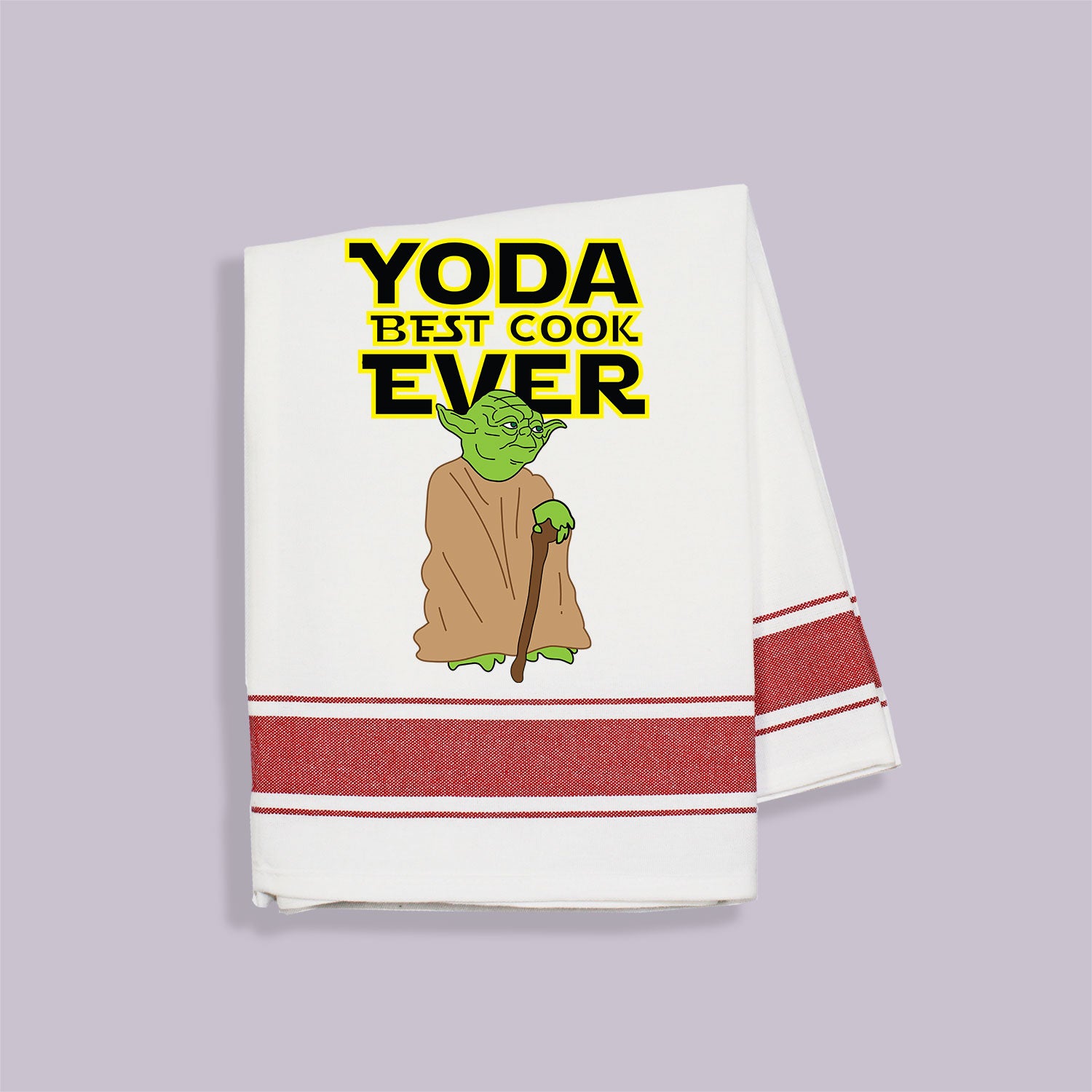 STAR WARS YODA CHEWBACCA JEDI INSPIRED KITCHEN DISH TOWEL CUSTOM EMBROIDERED